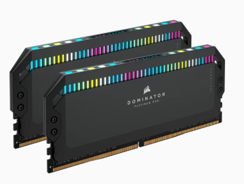 RAM CORSAIR DDR5 DOMINATOR PLATINUM 2X16 32GB 5200 NEGRO RGB CMT32GX5M2B5200C40 11M DE GARANTIA
