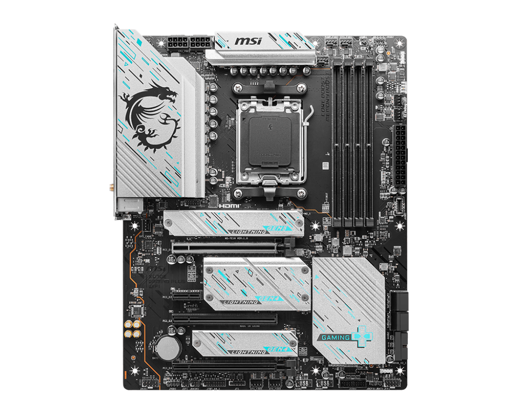 MB MSI X670E GAMING PLUS WIFI AMD DDR5 256GB ATX DP HDMI USB-C X670E GAMING PLUS WIFI 12M DE GARANTIA