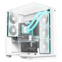 GABINETE BALAM RUSH TANK MAJESTIC 7600 BLANCO ATX USB-3.0 CRISTAL S/FUENTE BR-941525 11M DE GARANTIA
