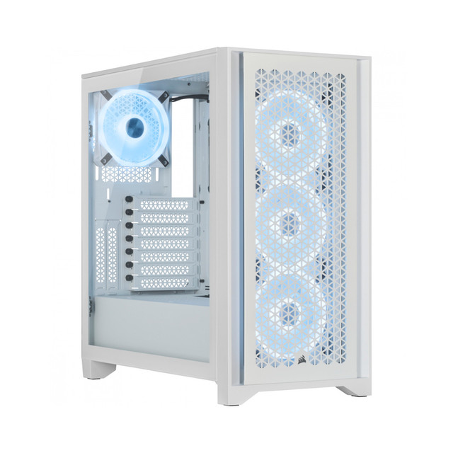 GABINETE CORSAIR AIRFLOW 4000D BLANCO RGB CRISTAL MIDITOWER CC-9011241-WW SIN GARANTIA
