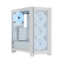 GABINETE CORSAIR AIRFLOW 4000D BLANCO RGB CRISTAL MIDITOWER CC-9011241-WW SIN GARANTIA