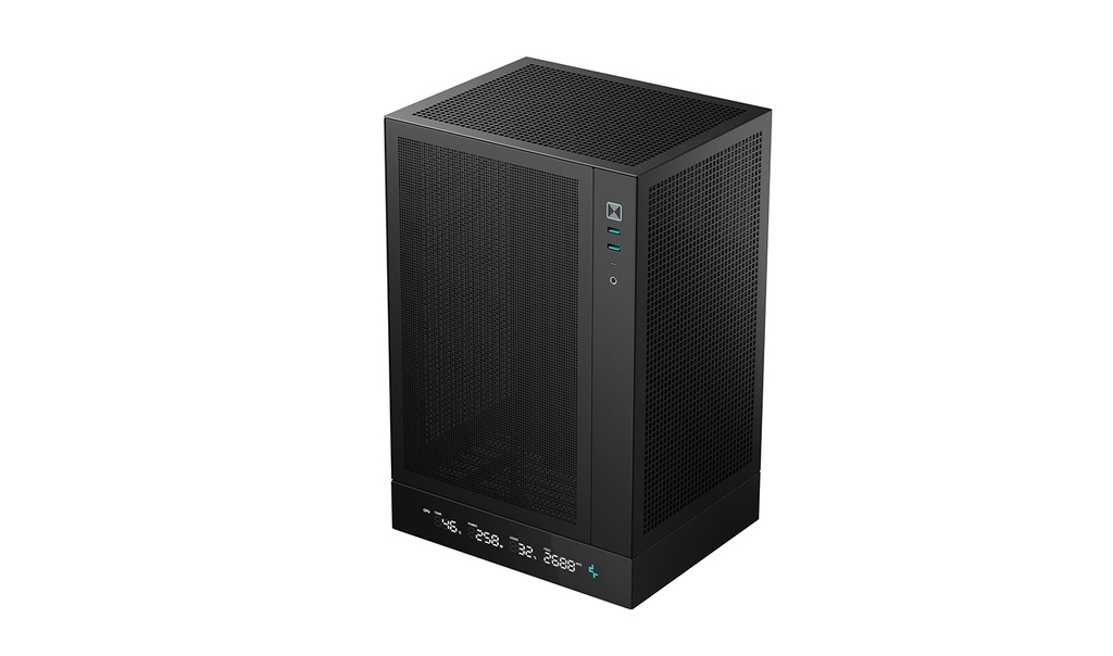GABINETE DEEPCOOL CH170 DIGITAL NEGRO ITX S/FUENTE R-CH170-BKNPI0D-G-1 11M DE GARANTIA
