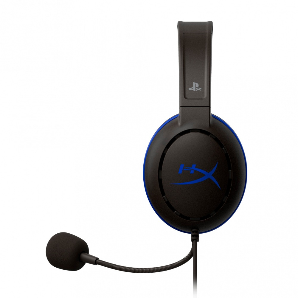 DIADEMA KINGSTON HX CLOUD X MONOAURAL NEGRO/AZUL 3.5MM 1XAURICULAR 50HZ-10KHZ/85DB MIC BIDIRECCIONAL FLEXIBLE HX-HSCCHS-BK/AM PS4 11M DE GARANTIA