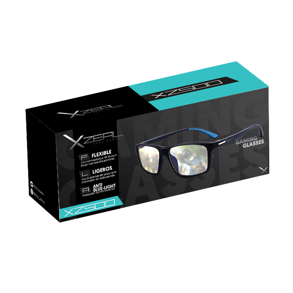 LENTES XZEAL CON PROTECCION BLUE LIGHT XZEAL XZAGG50B NEGRO GARANTIA CON EL FABRICANTE