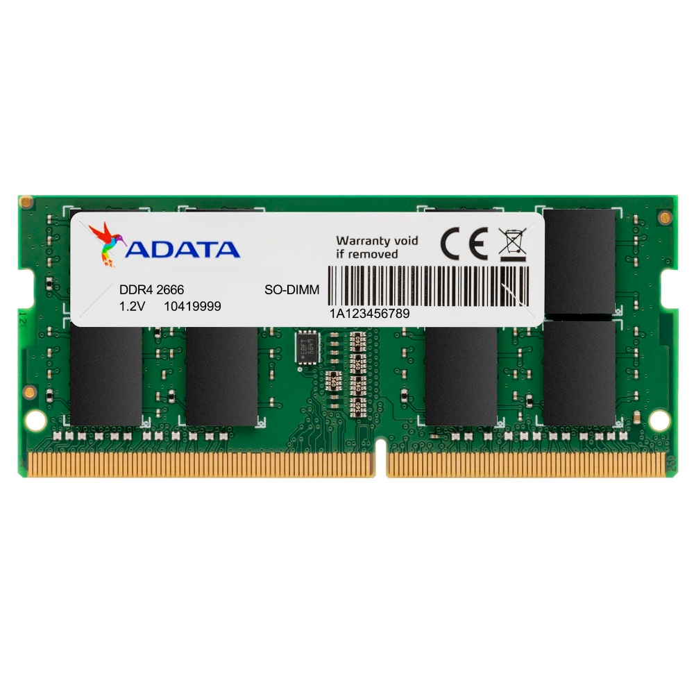 RAM ADATA PREMIER SODDR4 LAP 4GB DDR4 2666MHZ AD4S26664G19-SGN 1ANO DE GARANTIA