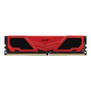 RAM TEAMGROUP TEAM ELITE PLUS DDR4 8GB 3200 ROJO TPRD48G3200HC22016 11M DE GARANTIA
