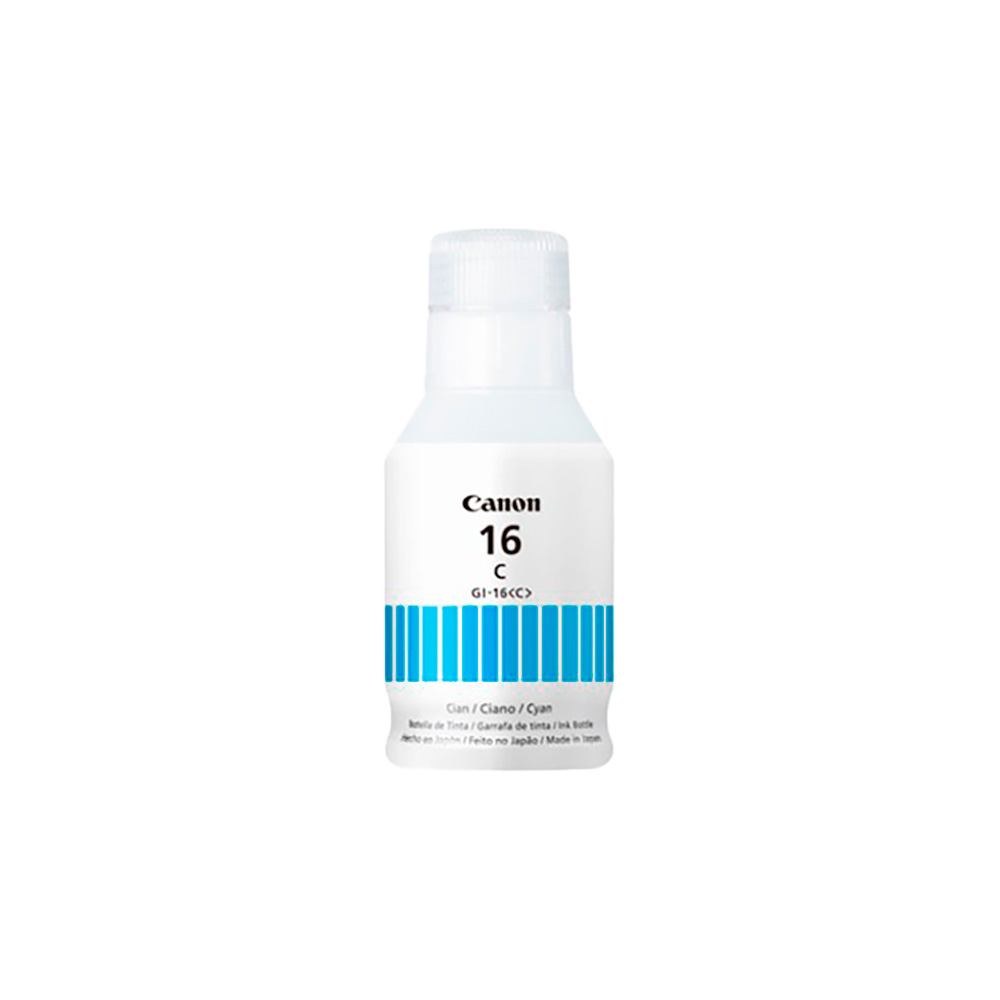 TINTA CANON GI-16C CYAN 70 ML IMPRESORA GX6010 GX7010 4418C001AA SIN GARANTIA