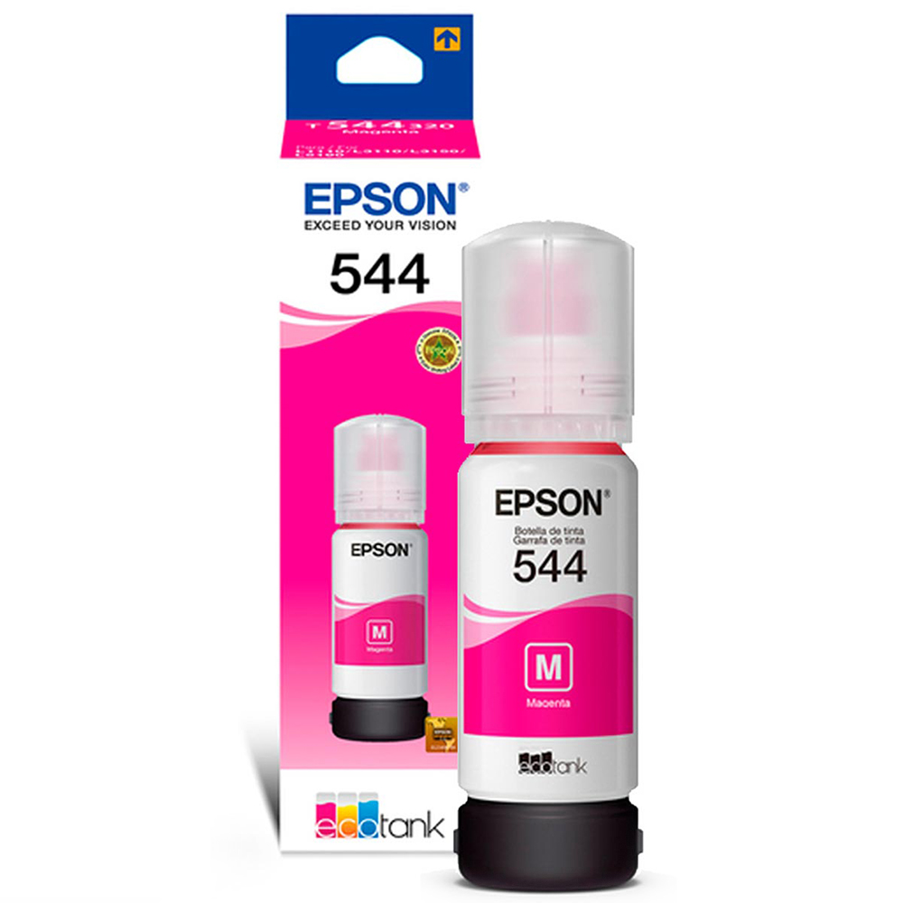 TINTA EPSON T504 MAGENTA 70ML MULTIFUNCIONAL ECOTANK L6191 L6161 L4160 L4150 L1415 T504320-AL SIN GARANTIA