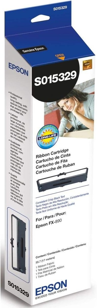 CINTA EPSON S015329 NEGRO PARA FX-890 SIN GARANTIA