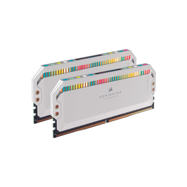 RAM CORSAIR DDR5 DOMINATOR PLATINUM 2X16 32GB 5600 BLANCO RGB CMT32GX5M2B5600C36W 1AÑO DE GARANTIA