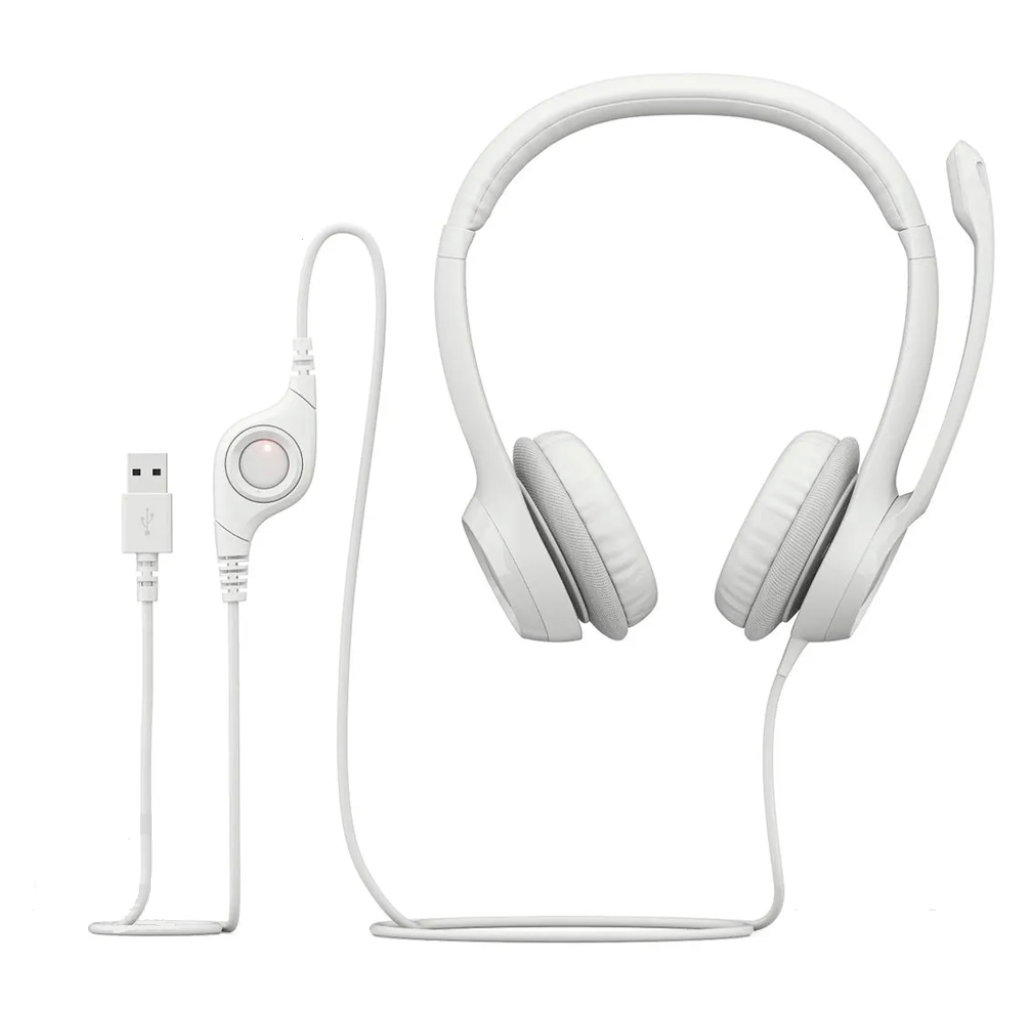 DIADEMA LOGITECH H390 STEREO BLANCA USB 981-001285 11M DE GARANTIA