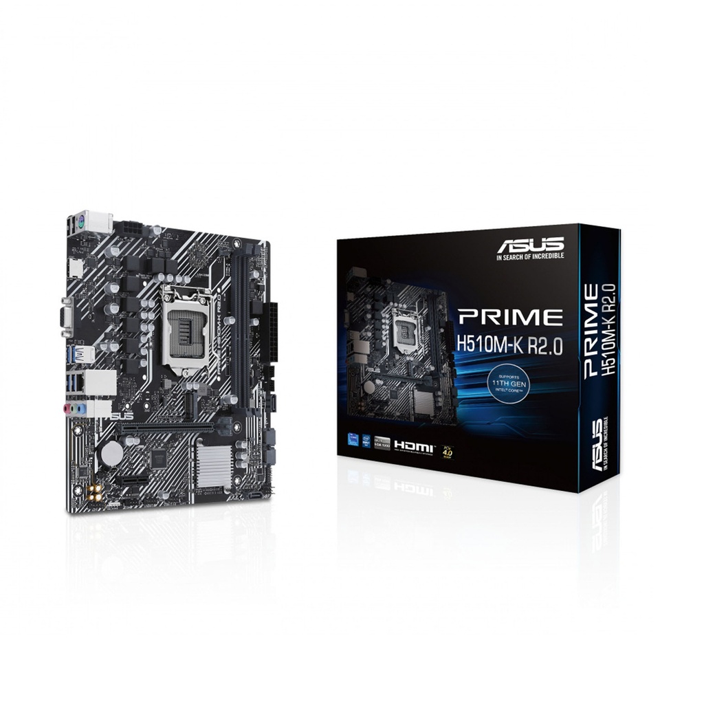 MB ASUS PRIME H510M-K R2.0 1200 DDR4 MICRO ATX VGA HDMI 90MB1E80-M0EAY0 1 AÑO DE GARANTIA