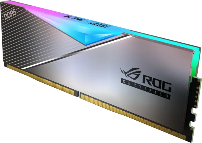 RAM ADATA LANCER DDR5 32GB(2X16) 6600 PLATA RGB ROG STRIX AX5U6600C3216G-DCLARROG 11M DE GARANTIA