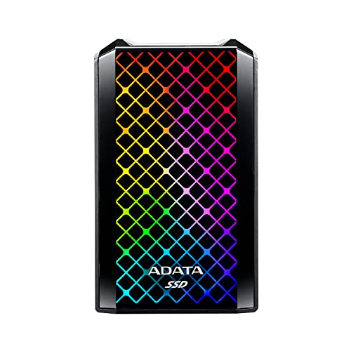 SSD EXT ADATA SE900G 512GB NEGRO RGB USBC ASE900G-512GU32G2CBK 11M DE GARANTIA