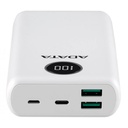 POWER BANK ADATA P1000 BLANCO AP10000QCD-DGT-CWH 6M DE GARANTIA