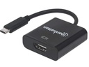 CABLE USB-C A HDMI MANHATTAN 151788 NEGRO 11M DE GARANTIA