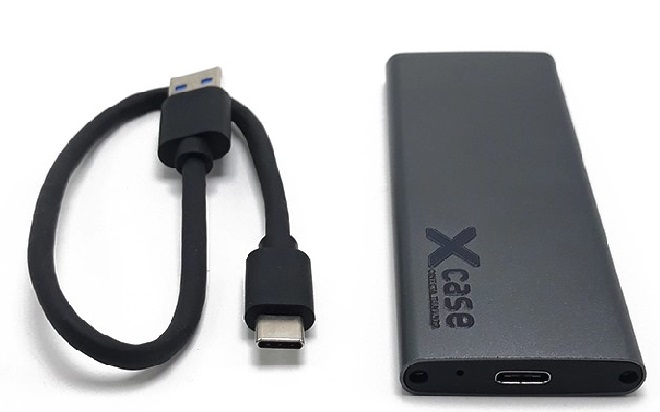 CASE XCASE M.2 SATA A TIPO C 3.1 USB NEGRO CASEM2-NGFF 03M DE GARANTIA