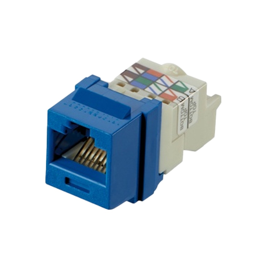 CONECTOR UNIVERSAL PANDUIT TP CAT6 8 POSICIONES 8 CABLES RJ-45 NK6TMBU SIN GARANTIA