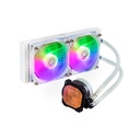 ENFRIAMIENTO COOLER MASTER LASTER LIQUID 240L CORE BLANCO ARGB MLW-D24M-A18PZ-RW 11M DE GARANTIA
