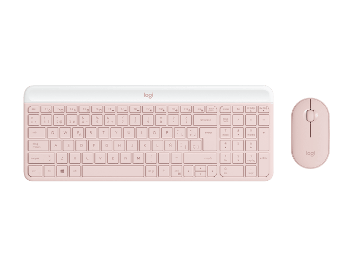 KIT 2 EN 1 WIFI LOGITECH MK470 ROSA ESP 920-011312 11M DE GARANTIA
