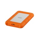 DD EXTERNO LACIE RUGGED 1TB USB C 3.0 NARANJA PLATA STFR1000800 11M GARANTIA