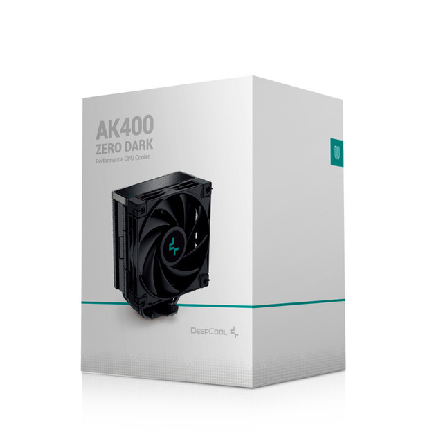 DISIPADOR DEEPCOOL AK400 ZERO DARK NEGRO AM5/LGA1700 R-AK400-BKNNMN-G-2 11M DE GARANTIA