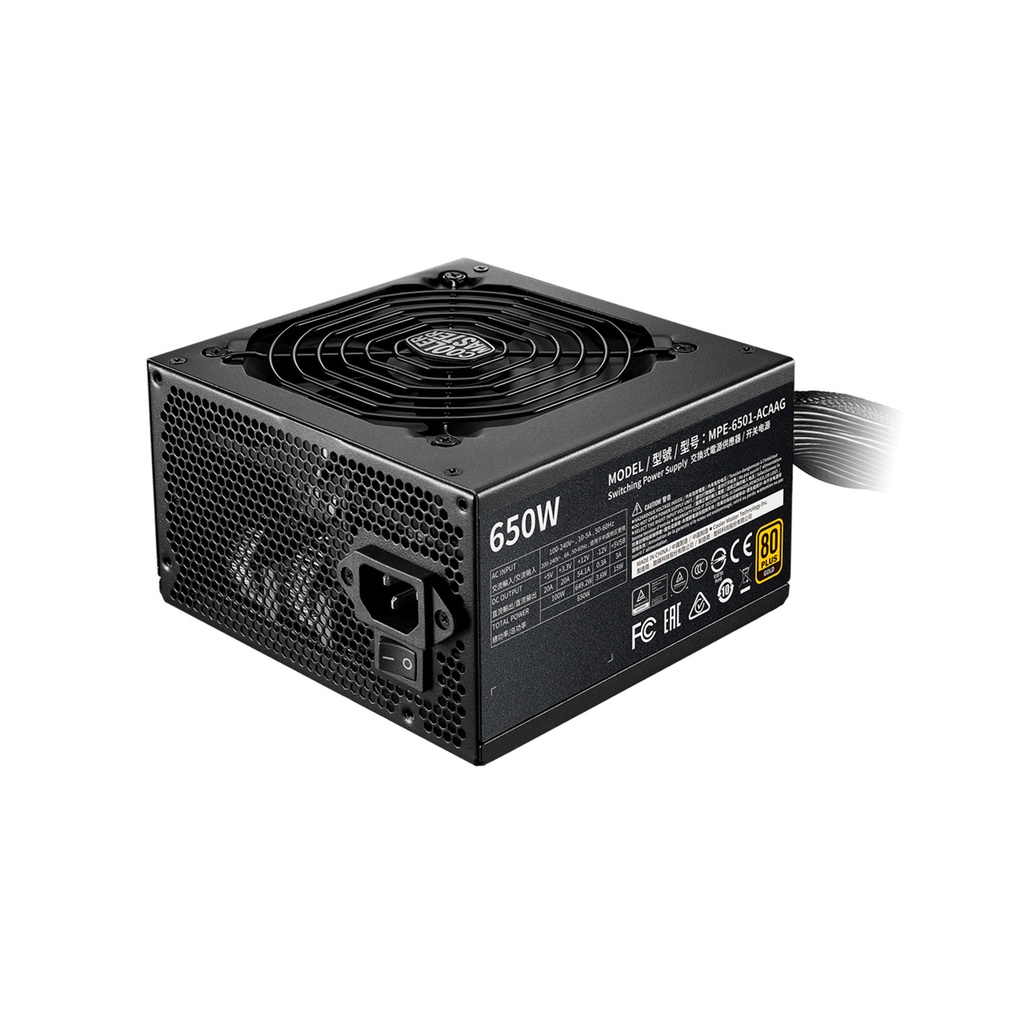 FUENTE COOLER MASTER 650W MWE V2 80PLUS GOLD MPE-6501-ACAAG-U2 11M DE GARANTIA