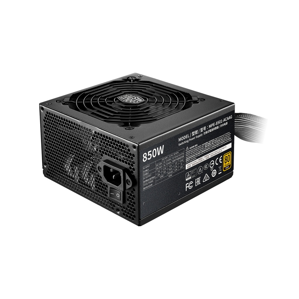 FUENTE COOLER MASTER 850W MPE V2 80PLUS GOLD MPE-8501-ACAAG-U2 11M DE GARANTIA