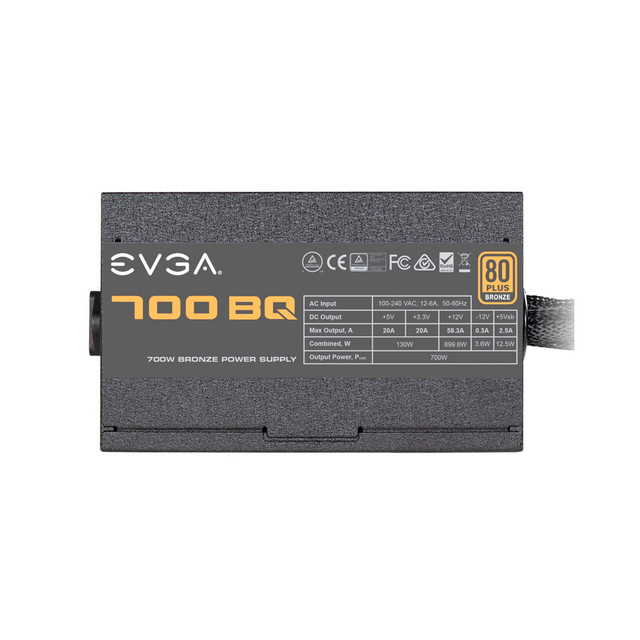 FUENTE EVGA 700W BRONZE 80 PLUS SEMI MOD 110-BQ-0700-V1 11M DE GARANTIA