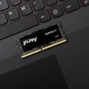 RAM KINGSTON FURY IMPACT SODDR4 LAP 16GB 3200 NEGRO KF432S20IB/16 1AÑO DE GARANTIA