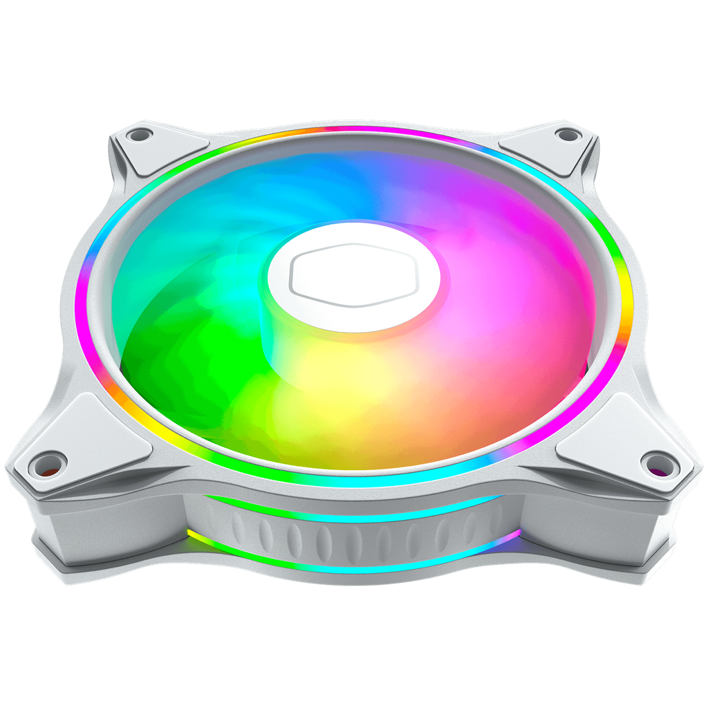 VENTILADOR COOLER MASTER MASTERFAN HALO MF120 120 BLANCO ARGB MFL-B2DW-18NPA-R1 1M DE GARANTIA