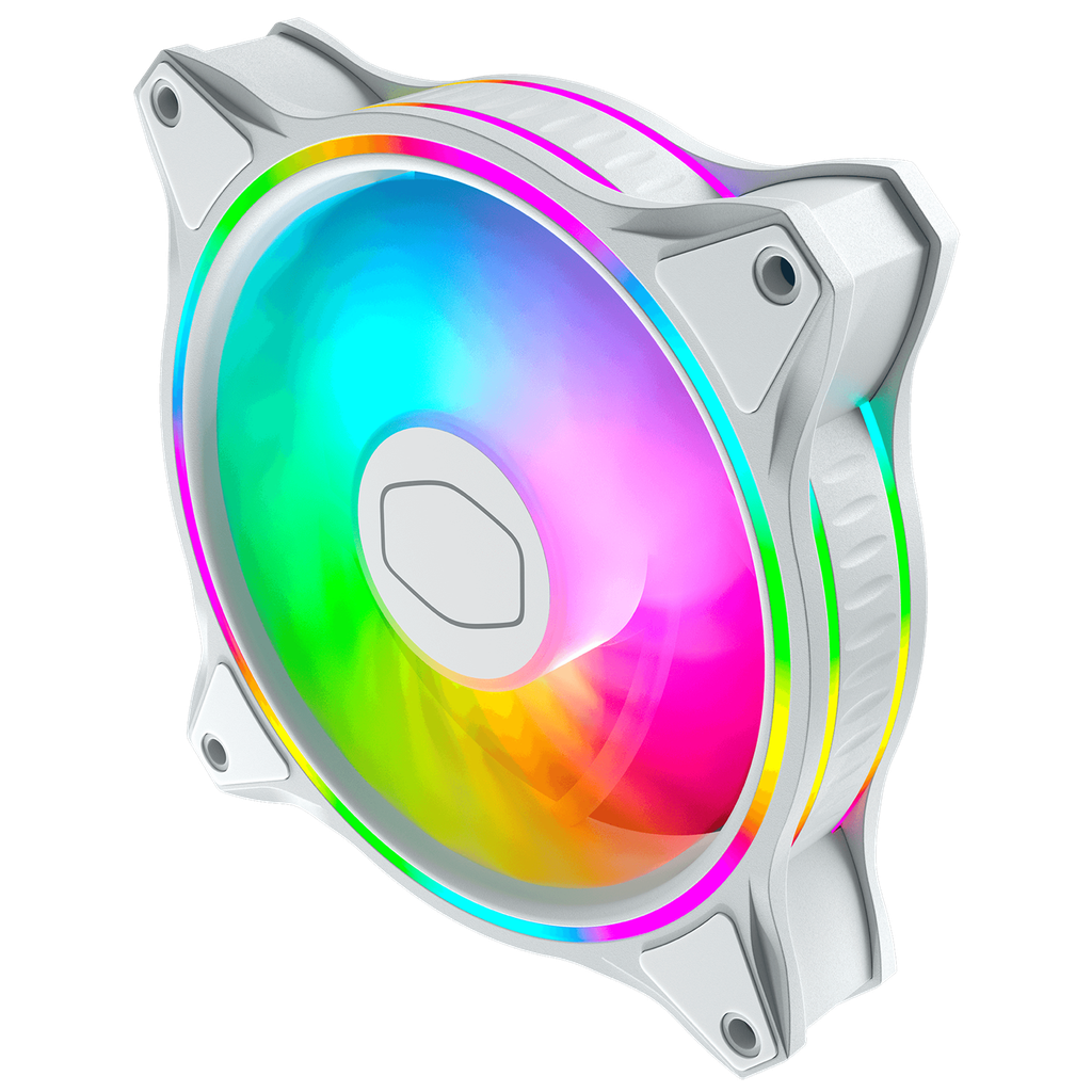 VENTILADOR COOLER MASTER MASTERFAN HALO MF120 120 BLANCO ARGB MFL-B2DW-18NPA-R1 1M DE GARANTIA
