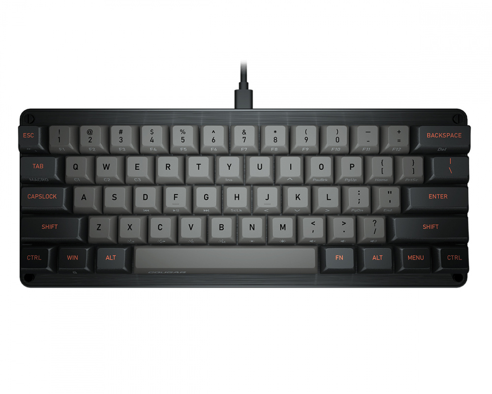 TECLADO COUGAR PURI MINI USB RGB 60% MECANICO GRIS 37PRMM1MI.0002 11M DE GARANTIA