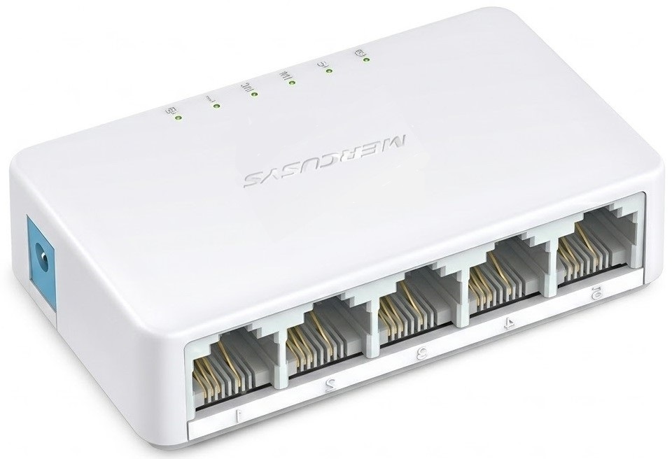 SWITCH MERCUSYS MS105 5PTS 10/100MBPS MS105 6M DE GARANTIA
