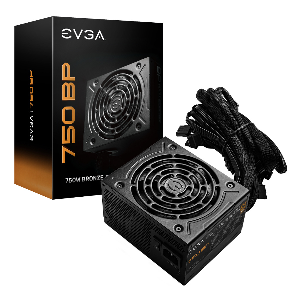 FUENTE EVGA 750W BP 80 PLUS BRONZE 100-BP-0750-K1 11M DE GARANTIA