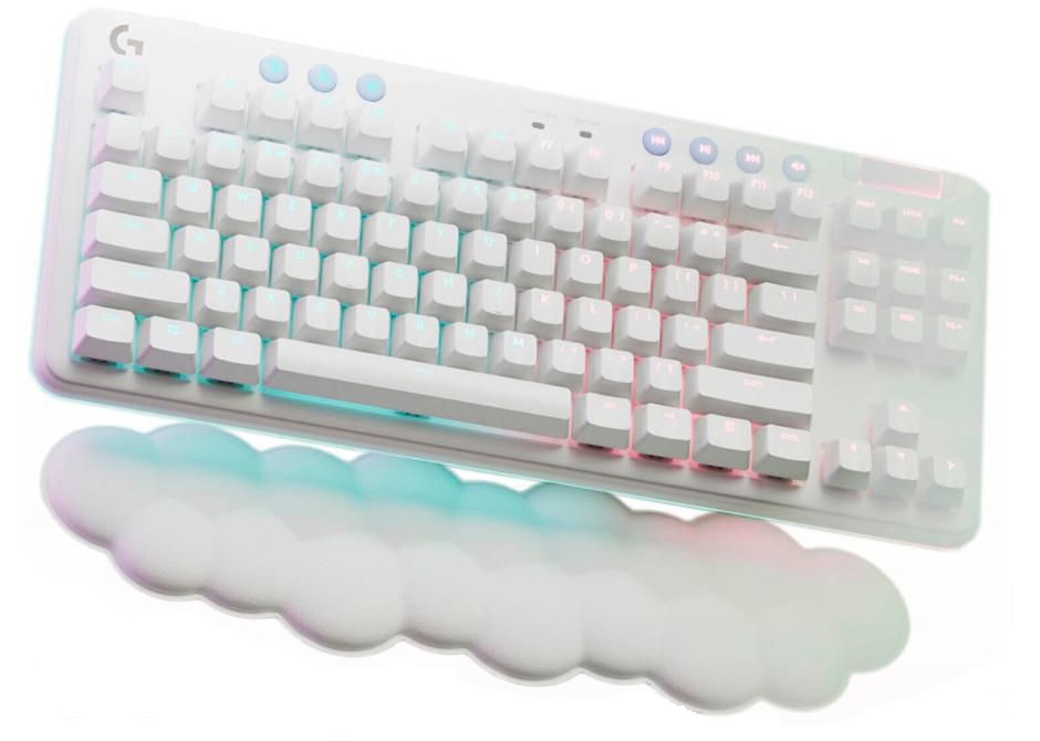 TECLADO GAMER LOGITECH G715 LINEAR RGB NALAMBRICO LIGHTSPEED  BLANCO 920-010684 11M DE GARANTIA