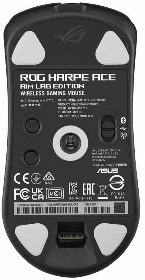 MOUSE ASUS P713 ROG HARPE ACE AIM LAB EDITION 36000PPPP WIRLESS  90MP02W-BMAA00 1 AÑO DE GARANTIA