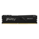 RAM KINGSTON FURY BEAST DDR4 16GB 3600 NEGRO KF436C18BB/16 1AÑO DE GARANTIA