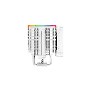 DISIPADOR DEEPCOOL AK620 DIGITAL BLANCO LGA1700/AM5 R-AK620-WHADMN-G 11M DE GARANTIA