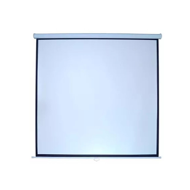 PANTALLA DE PROYECCION MULTIMEDIA SCREEN MANUAL MSC213 WHITE (84" X 84") 120" DIAGONAL. 11M GARANTIA