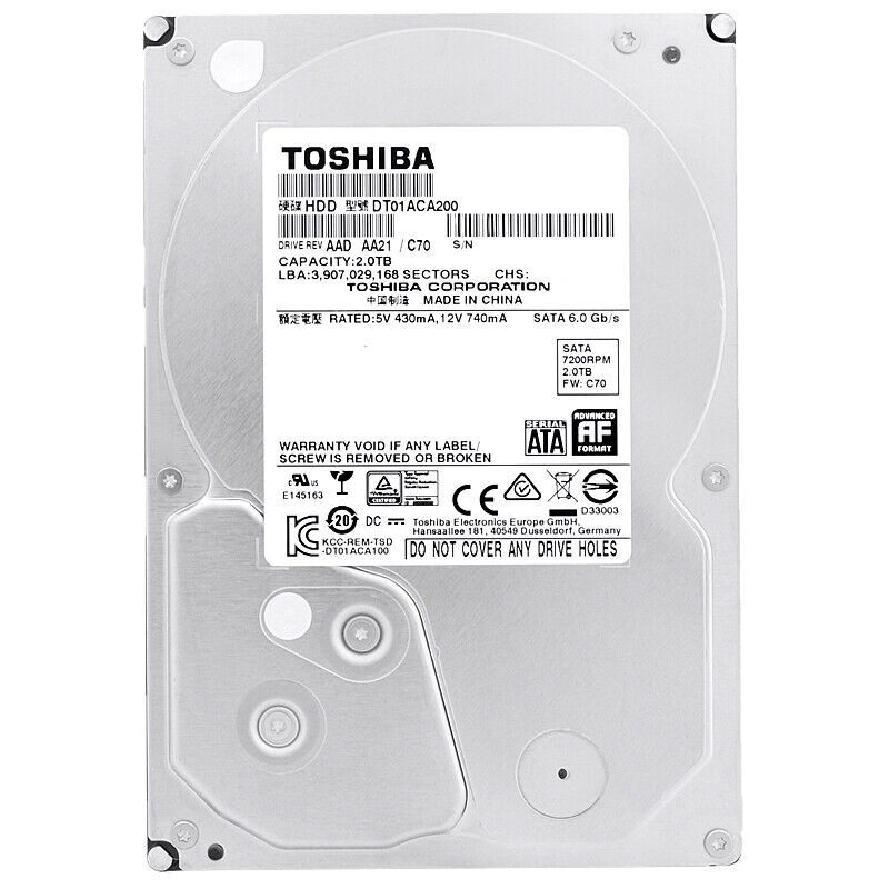 DD TOSHIBA REF 2TB 3.5" 3M DE GARANTIA