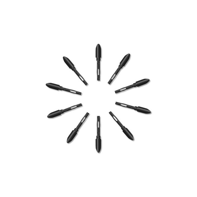 PUNTILLAS DE REEMPLAZO PARA PLUMA HUION PN04 P/M  PW100/PW200 C/10PZAS NEGRO 3M DE GARANTIA