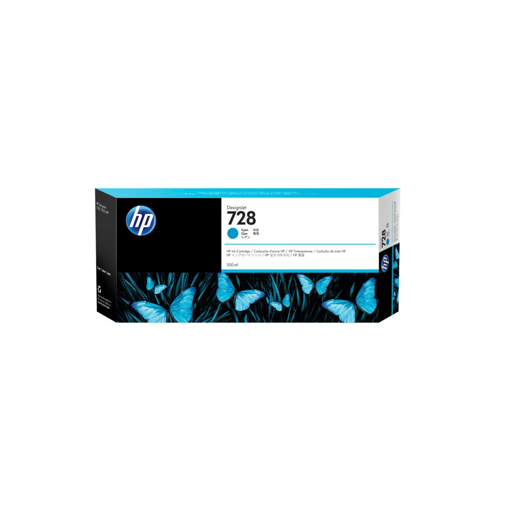 CARTUCHO HP 728 CIAN 300ML COM/PLOTTER T830/T730 F9K17A SIN GARANTIA