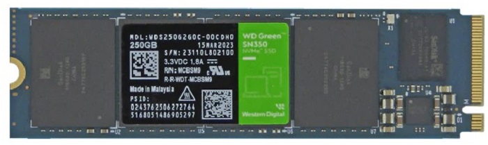SSD WD GREEN SN350 NVWE 250GB M.2 WDS250G2G0C 11M DE GARANTIA