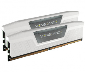 RAM CORSAIR DDR5 VENGEANCE 2X16 32GB 5200 BLANCO CMK32GX5M2B5200C40W 1AÑO DE GARANTIA