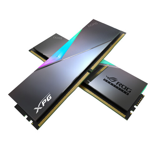 RAM ADATA LANCER DDR5 32GB(2X16) 6600 PLATA RGB ROG STRIX AX5U6600C3216G-DCLARROG 11M DE GARANTIA