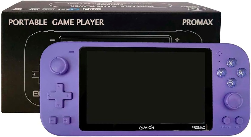 CONSOLA PORTATIL GAME PLAYER AION X20 PRO MAX MORADO 14000 JUEGOS 3D PUERTO MICROSD EXP MINI HDMI 3M DE GARANTIA