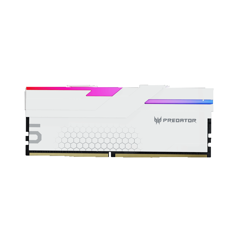 RAM ACER PREDATOR HERMES DDR5 32GB 2X16 6800MH RGB BLANCO BL.9BWWR.399 12M DE GARANTIA