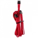 CABLES PCIE FUNDAS INDIVIDUALES PREMIUM TIPO 4 GEN 4 ROJO CP-8920251 3M DE GARANTIA