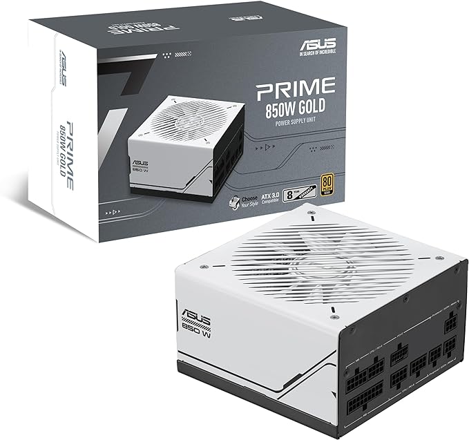 FUENTE ASUS PRIME 850W 80PLUS GOLD MODULAR ATX 3.0 AP-850G 90YE00U0-BVAA00 1 AÑO DE GARANTIA